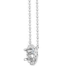 Load image into Gallery viewer, 18ct White Gold 0.20ct Natural Diamond Halo Pendant with 16"-18" Chain Extender set with a 1.00ct G SI1 Diamond