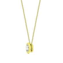 Load image into Gallery viewer, 18ct Yellow 1.00ct Threaded Rub over set Natural Diamond Pendant