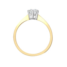 Load image into Gallery viewer, 18ct Yellow Gold 50pts Solitaire Natural Diamond Ring