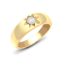 Load image into Gallery viewer, 9ct Yellow Gold Natural Diamond Ring