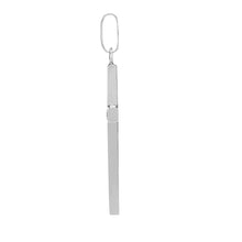 Load image into Gallery viewer, 9ct White 0.05ct Star Set Natural Diamond Cross