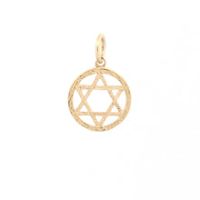 Load image into Gallery viewer, 9ct Yellow Gold Star Of David Pendant
