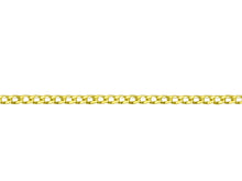 Load image into Gallery viewer, 9ct Yellow Gold EXTENDABLE 0.5mm Diamond Cut Curb Chain 16"/40cm - 18"/45cm