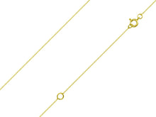 Load image into Gallery viewer, 9ct Yellow Gold EXTENDABLE 0.5mm Diamond Cut Curb Chain 16"/40cm - 18"/45cm