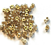 Load image into Gallery viewer, 9ct gold butterfly earring back scroll push fit earring 1 x pair standard fit