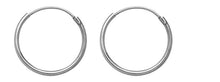 Load image into Gallery viewer, silver-huggie-sterling-sleeper-creole-silver-11mm-earrings-pair-925-11mm-hoop