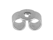 Load image into Gallery viewer, 925-solid-sterling-silver-butterfly-earring-backs-push-fit-earring-backs-pairs