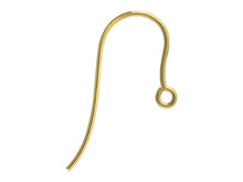 Load image into Gallery viewer, 9ct Yellow Gold Hook Earring Pair Jewellery Wires Earring Fasteners x Pair