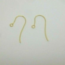 Load image into Gallery viewer, 9ct Yellow Gold Hook Earring Pair Jewellery Wires Earring Fasteners x Pair