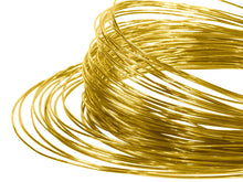 Load image into Gallery viewer, Easy 9ct Solder Wire 10mm - 500mm Hallmarkable Solder 0.38mm Gauge Yellow Gold
