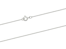 Load image into Gallery viewer, 9ct White Gold 0.5mm Diamond Cut Curb Chain 16"/40cm - 18"/45cm - 20"/50cm chain