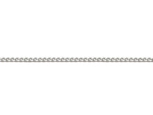 Load image into Gallery viewer, 9ct White Gold 0.5mm Diamond Cut Curb Chain 16"/40cm - 18"/45cm - 20"/50cm chain