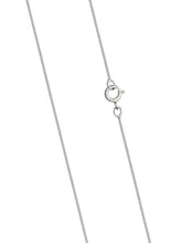 Load image into Gallery viewer, 9ct White Gold 0.5mm Diamond Cut Curb Chain 16"/40cm - 18"/45cm - 20"/50cm chain