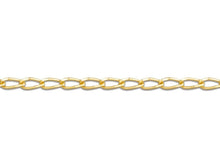 Load image into Gallery viewer, 18ct Yellow Gold Diamond Cut Curb Chain 18"/45cm Gold Necklace 750 carat 18ct