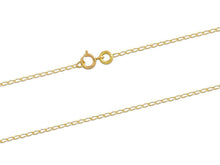 Load image into Gallery viewer, 18ct Yellow Gold Diamond Cut Curb Chain 18"/45cm Gold Necklace 750 carat 18ct