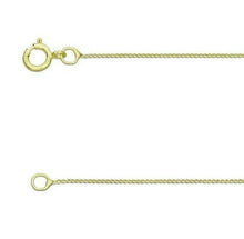 Load image into Gallery viewer, 18ct Gold Chain Diamond Cut Curb Chain 16"/40cm or 18"/45cm 750 Carat 18ct Gold
