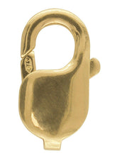 Load image into Gallery viewer, 9ct gold 18mm trigger clasp lobster clasp lobster claw gold jewellery fastener