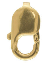 Load image into Gallery viewer, 9ct gold 18mm trigger clasp lobster clasp lobster claw gold jewellery fastener