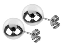 Load image into Gallery viewer, Silver Stud Earrings Round Ball Stud Earrings 4mm, 5mm, 6mm Sterling Silver Stud