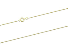 Load image into Gallery viewer, 9ct Gold Diamond Cut Curb Chain 0.5mm 16"/40cm Gold Necklace 9ct Yellow Gold