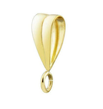 Load image into Gallery viewer, 9ct Gold Pendant Bale Grooved Yellow Gold Easy Use Groove Pendant Bail Open Loop