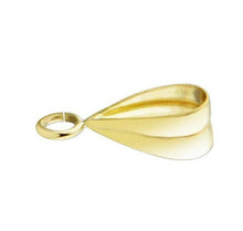 Load image into Gallery viewer, 9ct Gold Pendant Bale Grooved Yellow Gold Easy Use Groove Pendant Bail Open Loop