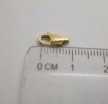 Load image into Gallery viewer, 9ct gold 8mm trigger clasp lobster clasp lobster claw gold jewellery fastener