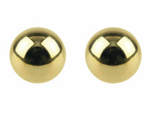 Load image into Gallery viewer, 9ct Yellow Gold Round Ball Stud Sleeper Earrings 6mm Plain Stud Earrings x PAIR
