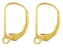 Load image into Gallery viewer, 9ct Gold Earring Fittings ALL TYPES Hook Wire Safety Plain Fancy Earring PAIRS