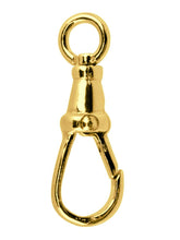 Load image into Gallery viewer, 18ct Gold 19mm Albert Swivel Fastener Open Ring 18ct Yellow Gold Jewellery Solid