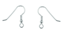 Load image into Gallery viewer, Silver Hook Wires Bead and Loop Drop Earrings Jewellery Sterling Silver x 1 Pair