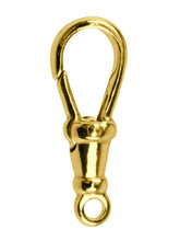 Load image into Gallery viewer, 9ct Gold Albert Swivel 23mm Fixed Top Closed Eyelet Yellow Gold Albert Fastener