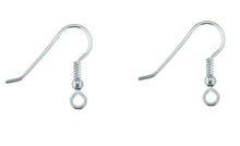 Load image into Gallery viewer, Silver Hook Wires Bead and Loop Drop Earrings Jewellery Sterling Silver x 1 Pair