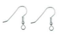 Load image into Gallery viewer, Silver Hook Wires Bead and Loop Drop Earrings Jewellery Sterling Silver x 1 Pair