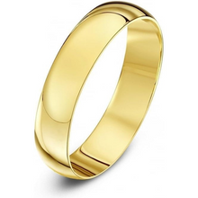 Load image into Gallery viewer, 9ct Yellow Gold D-shaped EXTRA LARGE Wedding Ring Z to Z+4, Plus Size 4,5,6mm