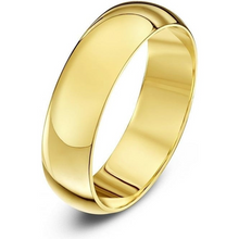 Load image into Gallery viewer, 9ct Yellow Gold D-shaped EXTRA LARGE Wedding Ring Z to Z+4, Plus Size 4,5,6mm