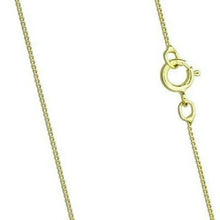 Load image into Gallery viewer, 9ct Yellow Gold 0.7mm Diamond Cut Curb Chain 16"/40cm, 18"/45cm, 20" 50cm Chain