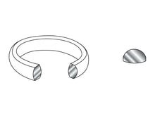 Load image into Gallery viewer, *NEW* 9ct White Gold Court Wedding Ring 2,3,4,5,6mm Comfort Fit Wedding Band