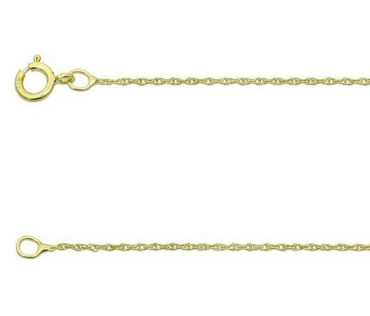 Gold Prince of Wales Link Rope Chain 16