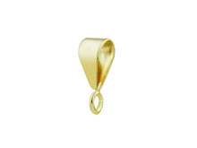 Load image into Gallery viewer, Gold Pendant Bail Fitting 9ct Yellow Gold Easy Use Pendant Bale Bail ALL TYPES