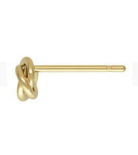 Load image into Gallery viewer, Knot Stud Earrings 4mm 14ct Gold Bonded Celtic Knot Stud Earrings x Pair - GOLD