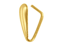 Load image into Gallery viewer, 9ct Gold Fluted Pendant Bale Yellow Gold Grooved Pendant Bail / Pendant Bale