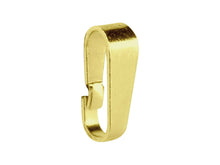 Load image into Gallery viewer, Gold Pendant Bail Fitting 9ct Yellow Gold Easy Use Pendant Bale Bail ALL TYPES