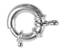 Load image into Gallery viewer, Large Silver Bolt Ring 18mm Jumbo Bolt Ring Sterling Silver Secure Fastener
