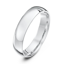 Load image into Gallery viewer, Platinum 950 Court shaped Comfort fit Wedding Ring Band 2mm, 3mm, 4mm, 5mm
