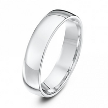 Load image into Gallery viewer, Platinum 950 Court shaped Comfort fit Wedding Ring Band 2mm, 3mm, 4mm, 5mm
