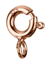 Load image into Gallery viewer, Rose Gold 5mm Bolt Ring 9ct Red Gold Bolt Ring Jewellery Fastener Rose Gold
