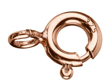 Load image into Gallery viewer, Rose Gold 5mm Bolt Ring 9ct Red Gold Bolt Ring Jewellery Fastener Rose Gold