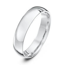 Load image into Gallery viewer, 9ct White Gold Court Style Wedding Ring - 4mm