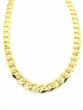Load image into Gallery viewer, Gold Curb Chain 9ct Yellow Gold Heavy Long Chain 24 Inch 8mm Wide Men’s Curb